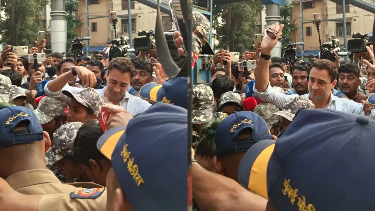 Imran Khan detained by Mumbai Police for participating in CJP protest Imran Khan (Pic/Ritika Gondhalekar)