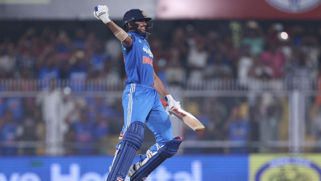 Gill also broke Virender Sehwag's (219 runs against the West Indies) record of the highest-ever ODI score by an Indian captain (Pic: X/@BCCI) Gill also broke Virender Sehwag's (219 runs against the West Indies) record of the highest-ever ODI score by an Indian captain (Pic: X/@BCCI)