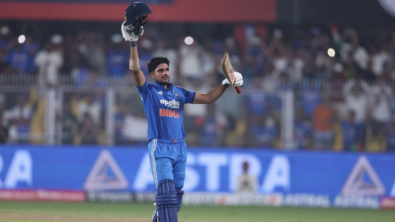 The knock also helped him become the second batsman, after Glenn Maxwell, to score a double century in an ODI match while chasing (Pic: X/@BCCI) The knock also helped him become the second batsman, after Glenn Maxwell, to score a double century in an ODI match while chasing (Pic: X/@BCCI)