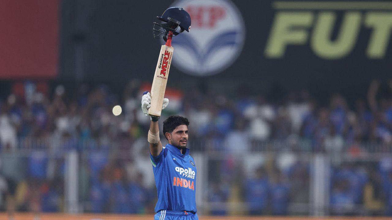 Gill also surpassed Ishan Kishan's record of 126-ball double ton against Bangladesh in 2022. The Fazilka-born cricketer with two double tons is the second batsman along with Rohit Sharma (3) with multiple double centuries in the format (Pic: X/@BCCI) Gill also surpassed Ishan Kishan's record of 126-ball double ton against Bangladesh in 2022. The Fazilka-born cricketer with two double tons is the second batsman along with Rohit Sharma (3) with multiple double centuries in the format (Pic: X/@BCCI)