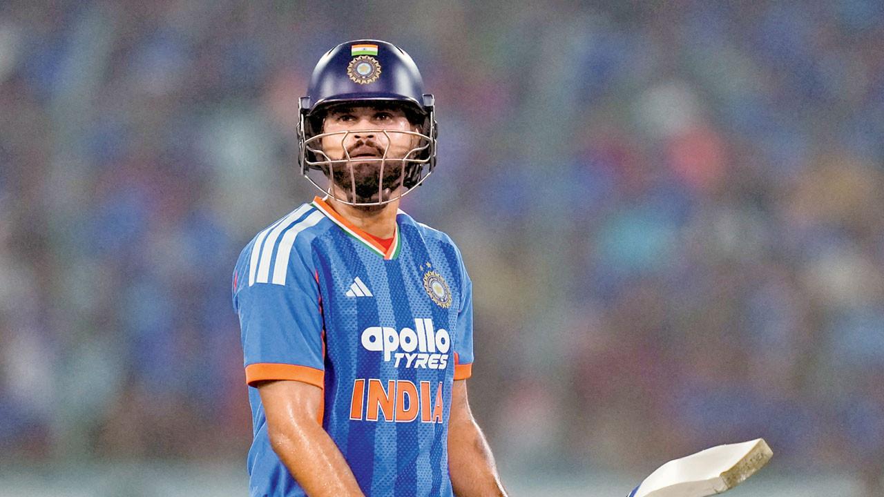 IND vs WI 4th T20I | ‘We couldn’t execute plans with the ball, WI were spot on’: Shreyas Iyer India skipper Shreyas Iyer after being dismissed for 16 vs WI on Wednesday. Pic/PTI