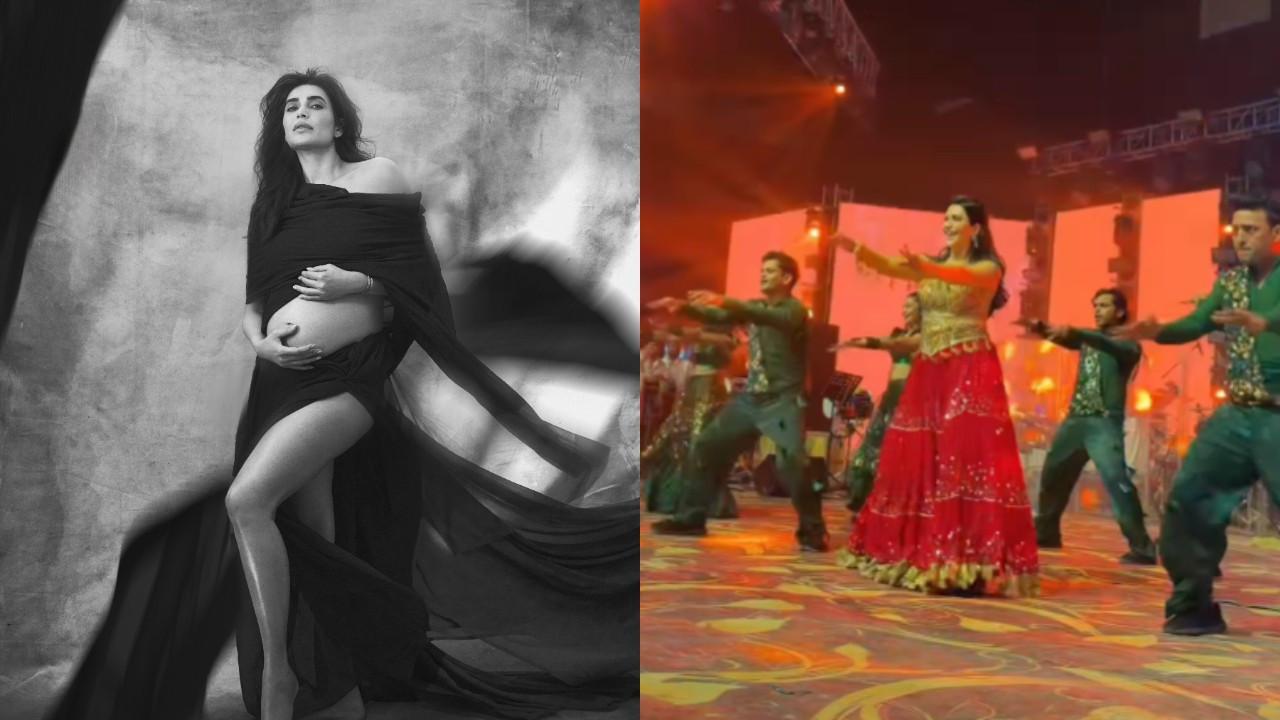 Karishma Tanna returns to Garba stage two months after welcoming baby boy Karishma Tanna. Pics via Instagram