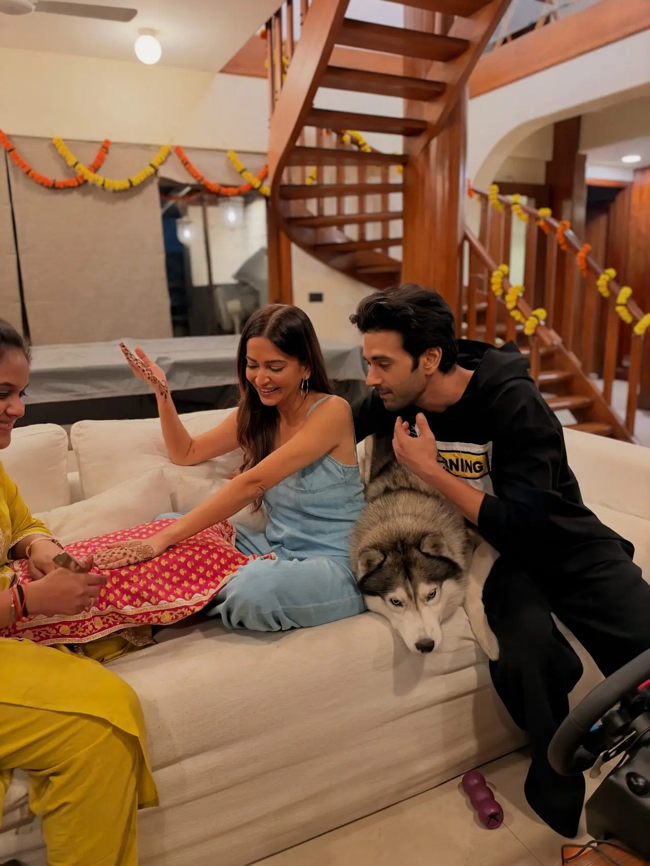 Kriti Karbanda shared glimpses of herself getting mehendi applied on her hands ahead of Karwa Chauth with husband Pulkit Samrat. Kriti Karbanda shared glimpses of herself getting mehendi applied on her hands ahead of Karwa Chauth with husband Pulkit Samrat.