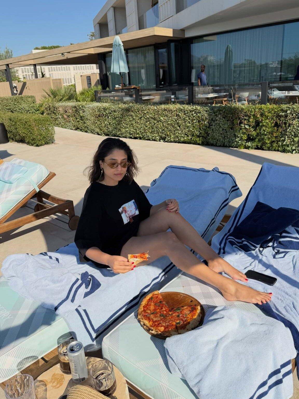 Kritika took to Instagram, where she shared a string of images from her getaway, enjoying the sun, sea, swimming pool and some delicious meals.