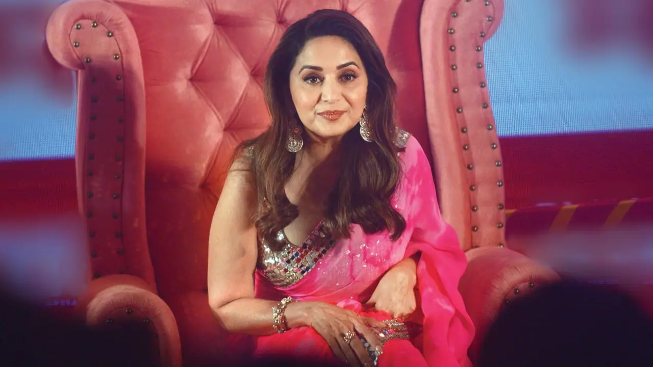 Madhuri Dixit reveals younger son inherited her love for spicy food Madhuri Dixit-Nene. Pic/Pradeep Dhivar