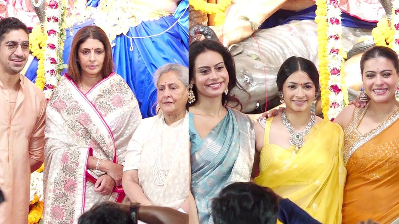 Celebs at Mahasaptami Durga Puja 2026. Pics via Yogen Shah