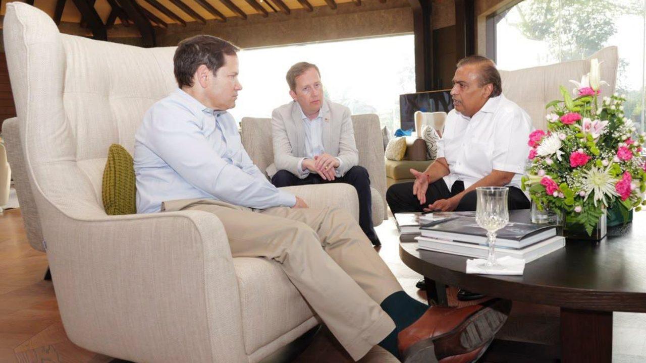 Discussions also explored the increasing intersection of energy and digital infrastructure, including the role of dependable power in supporting data centres and the expansion of the digital economy. Mukesh Ambani and Anant Ambani shared their perspectives on opportunities for collaboration with US companies, drawing on complementary strengths in technology, engineering and advanced manufacturing. The interaction provided a constructive opportunity to exchange industry perspectives and explore areas of mutual commercial interest, the media statement added. Discussions also explored the increasing intersection of energy and digital infrastructure, including the role of dependable power in supporting data centres and the expansion of the digital economy. Mukesh Ambani and Anant Ambani shared their perspectives on opportunities for collaboration with US companies, drawing on complementary strengths in technology, engineering and advanced manufacturing. The interaction provided a constructive opportunity to exchange industry perspectives and explore areas of mutual commercial interest, the media statement added.