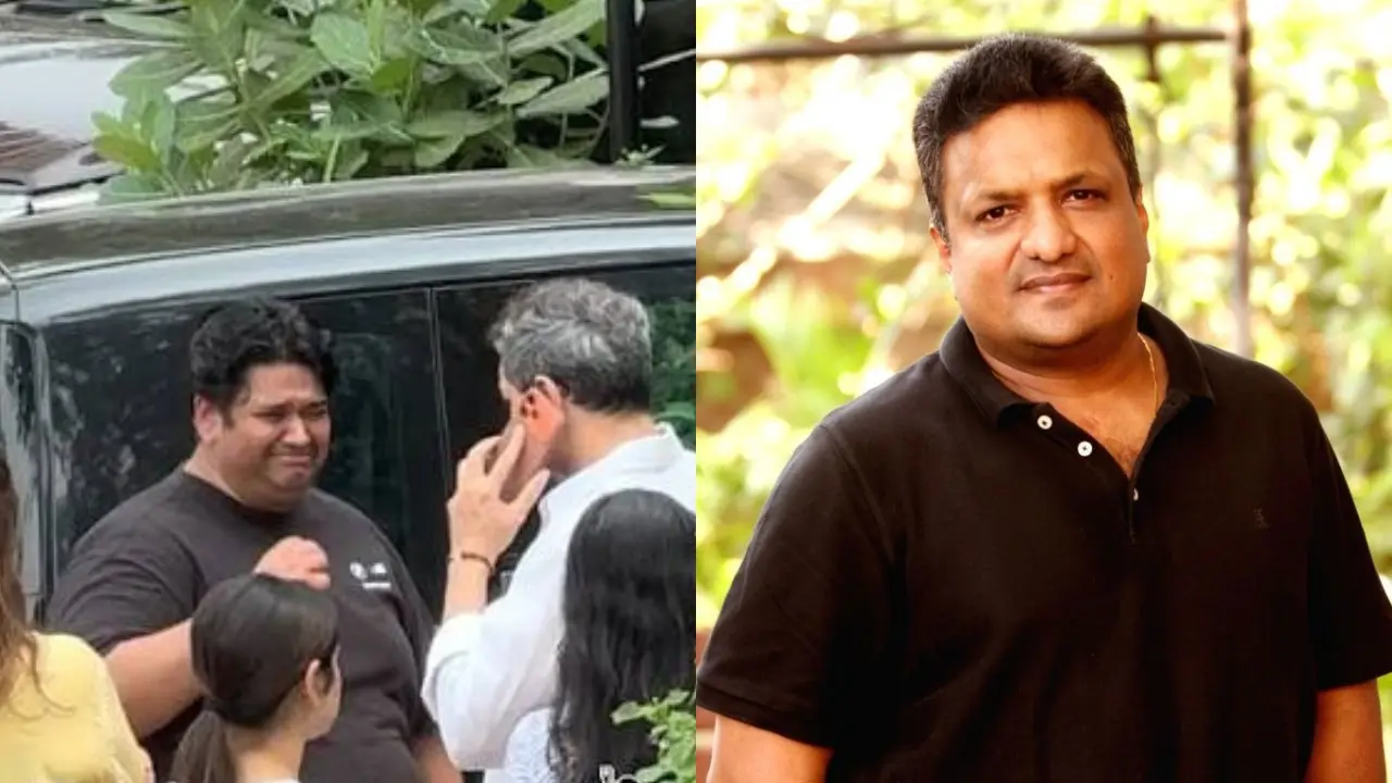 Sanjay Gupta death: Milap Zaveri breaks down in tears at filmmaker's residence Milap Zaveri breaks down at Sanjay Gupta's home. Pics via Instagram
