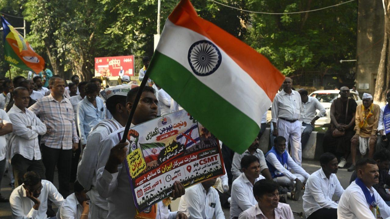 A post on X account of VBA on Thursday said, "To convey to the Central Government that India stands with Iran, the Vanchit Bahujan Aghadi was holding a "People's Movement" in Mumbai"