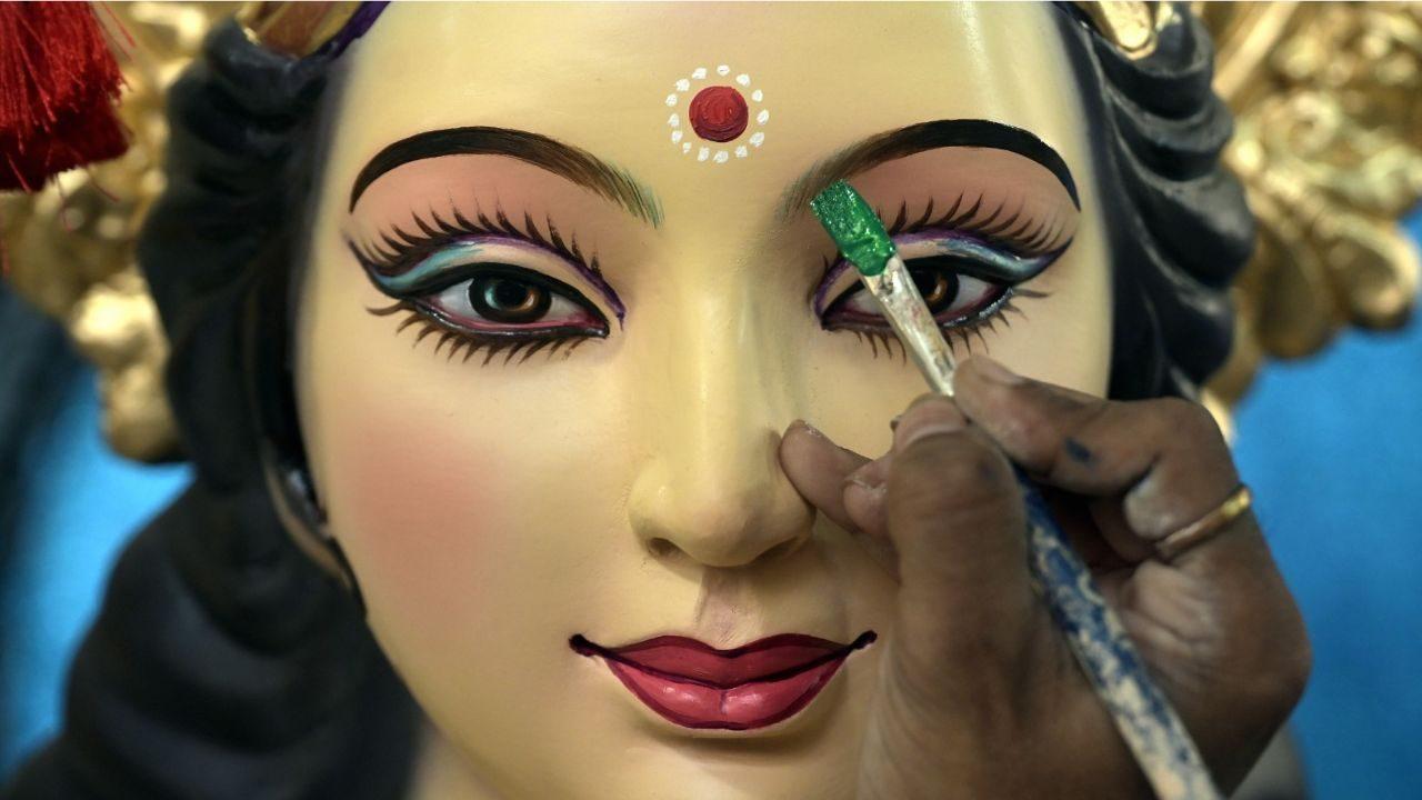 The activity at these workshops reflects the dedication of Mumbai’s idol-makers, whose work combines traditional skills with detailed artistry The activity at these workshops reflects the dedication of Mumbai’s idol-makers, whose work combines traditional skills with detailed artistry