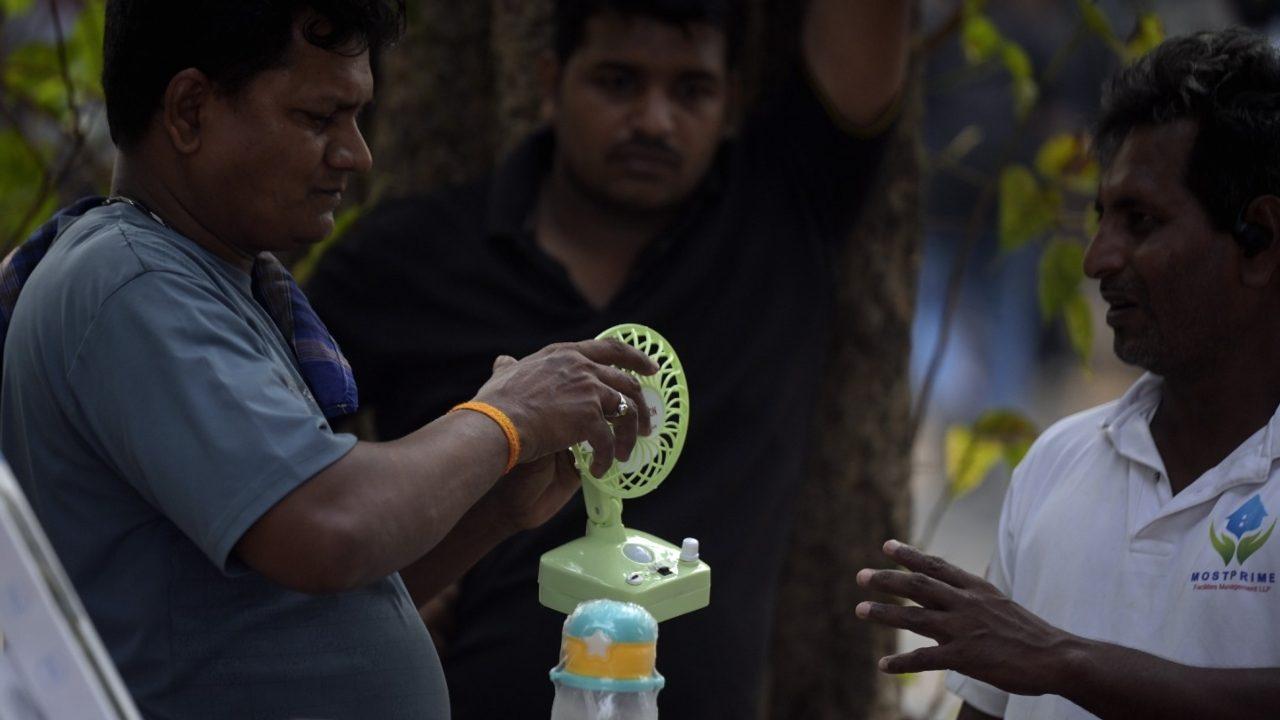 People in Mumbai seek shade and other ways to beat the afternoon heat on Saturday, October 24, 2026, as hot and humid conditions persist across the city. People in Mumbai seek shade and other ways to beat the afternoon heat on Saturday, October 24, 2026, as hot and humid conditions persist across the city.