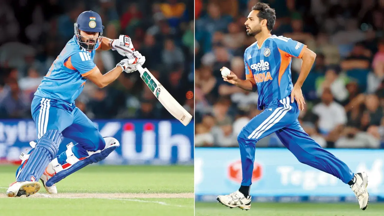 Mid-Day Opinion: India’s selectors must be complimented India’s Naman Dhir during his 17-ball 31 against New Zealand in Christchurch on Saturday; (right) Bhuvneshwar Kumar during his 1-50 in India’s win over New Zealand on Saturday. Pics/BCCI