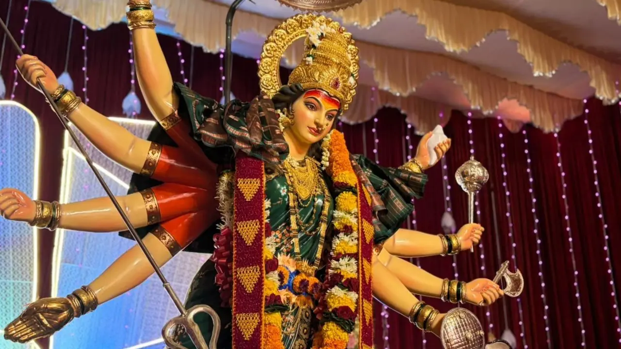 Durga immersion 2026: Mumbai Police ban photos, videos of half-submerged idols Under the order, no person is permitted to photograph or record videos of idols floating or remaining half-submerged after immersion. (Pic/ Anushree Gaikwad)