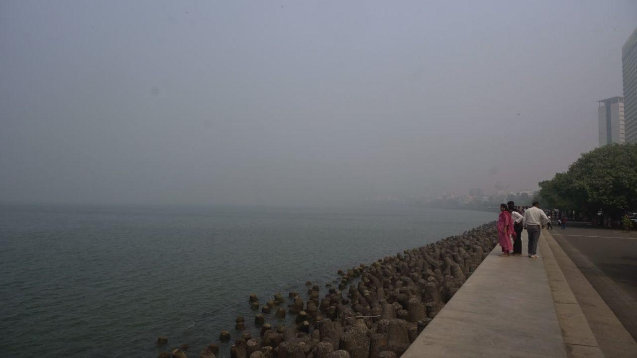 The lowest AQI (81) was recorded in Kandivali while the highest in Navy Nagar, Colaba at 167 The lowest AQI (81) was recorded in Kandivali while the highest in Navy Nagar, Colaba at 167