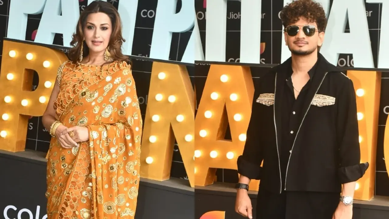 Watch: Fire breaks out on Pati Patni Aur Panga 2 set at Mumbai's Film City Sonali Bendre, Munawar Faruqui (Pics/Yogen Shah)