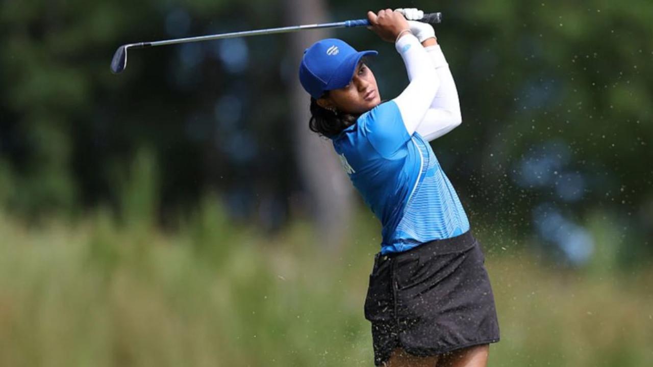 Pranavi becomes first Indian woman golfer to strike gold in continental event Pranavi Urs (Pic: X/@SDhawan25)