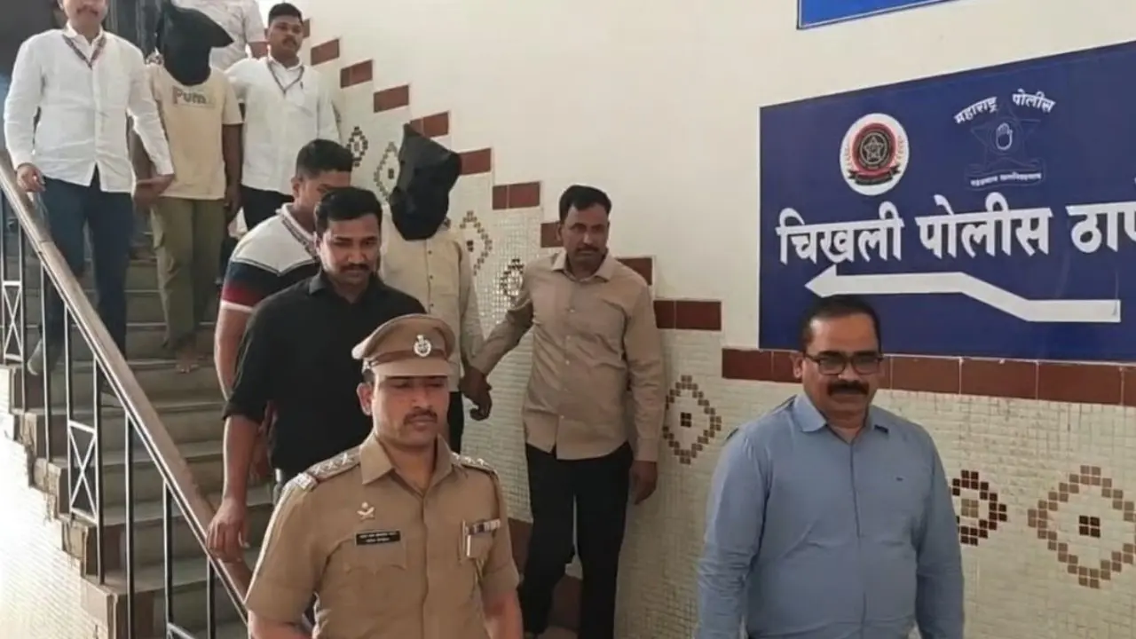 Pune: Three arrested within eight hours of armed robbery at 60-year-old woman’s home Pune Police arrested three men within eight hours of an alleged armed robbery at a 60-year-old woman’s home in Talawade, recovering valuables worth Rs 57.87 lakh. Pic via Archana Dahiwal