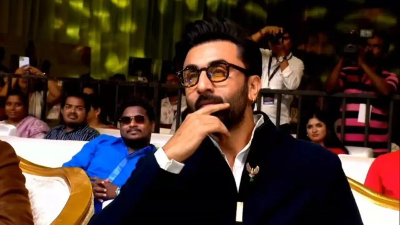 Watch: Ranbir Kapoor apologises in Rockstar style after being trolled for slip-up at Dussehra event Ranbir Kapoor. Pic via X