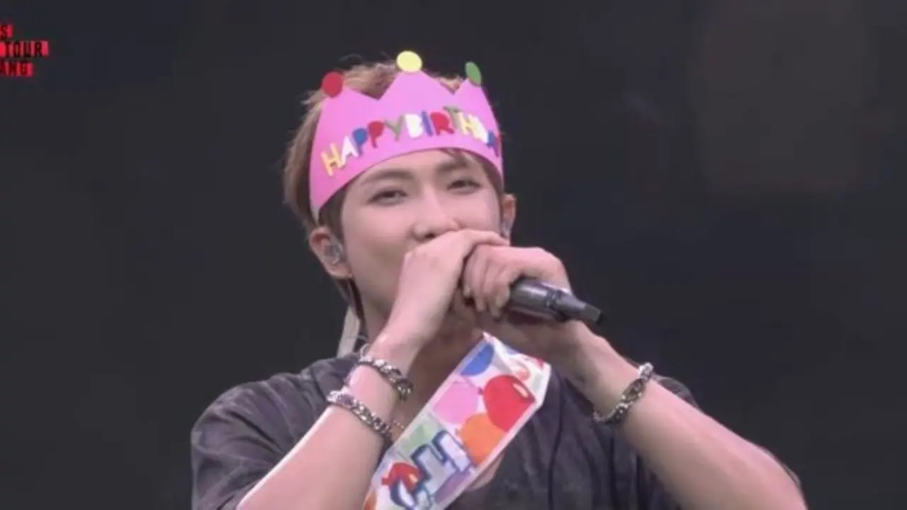 BTS RM addressed Peru Hotel crowd row during concert BTS RM. Pic via X
