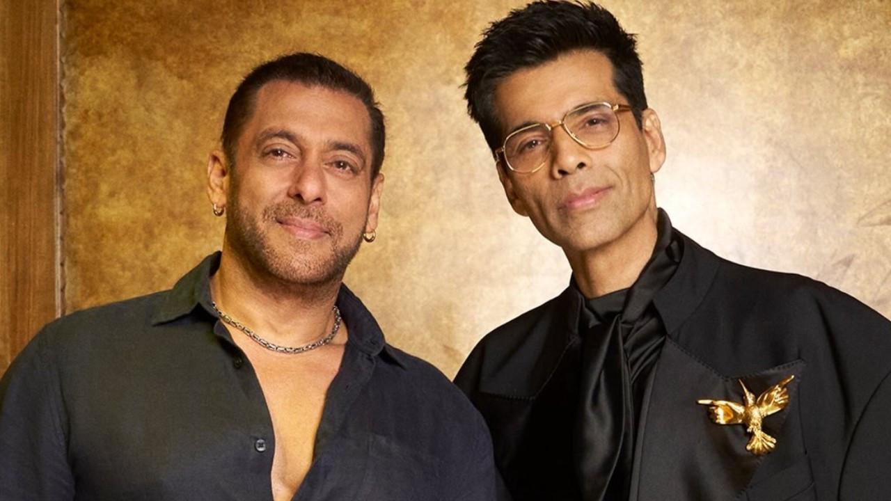 Salman Khan slams paparazzi culture, says phone cameras have ruined lives Salman Khan, Karan Johar (Pic/Instagram)