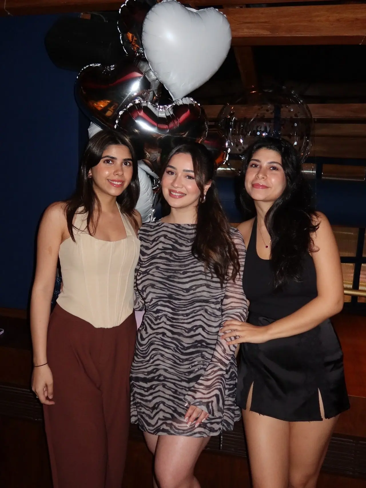 She was seen posing with her besties Shireen and Alysha at her birthday celebration.
