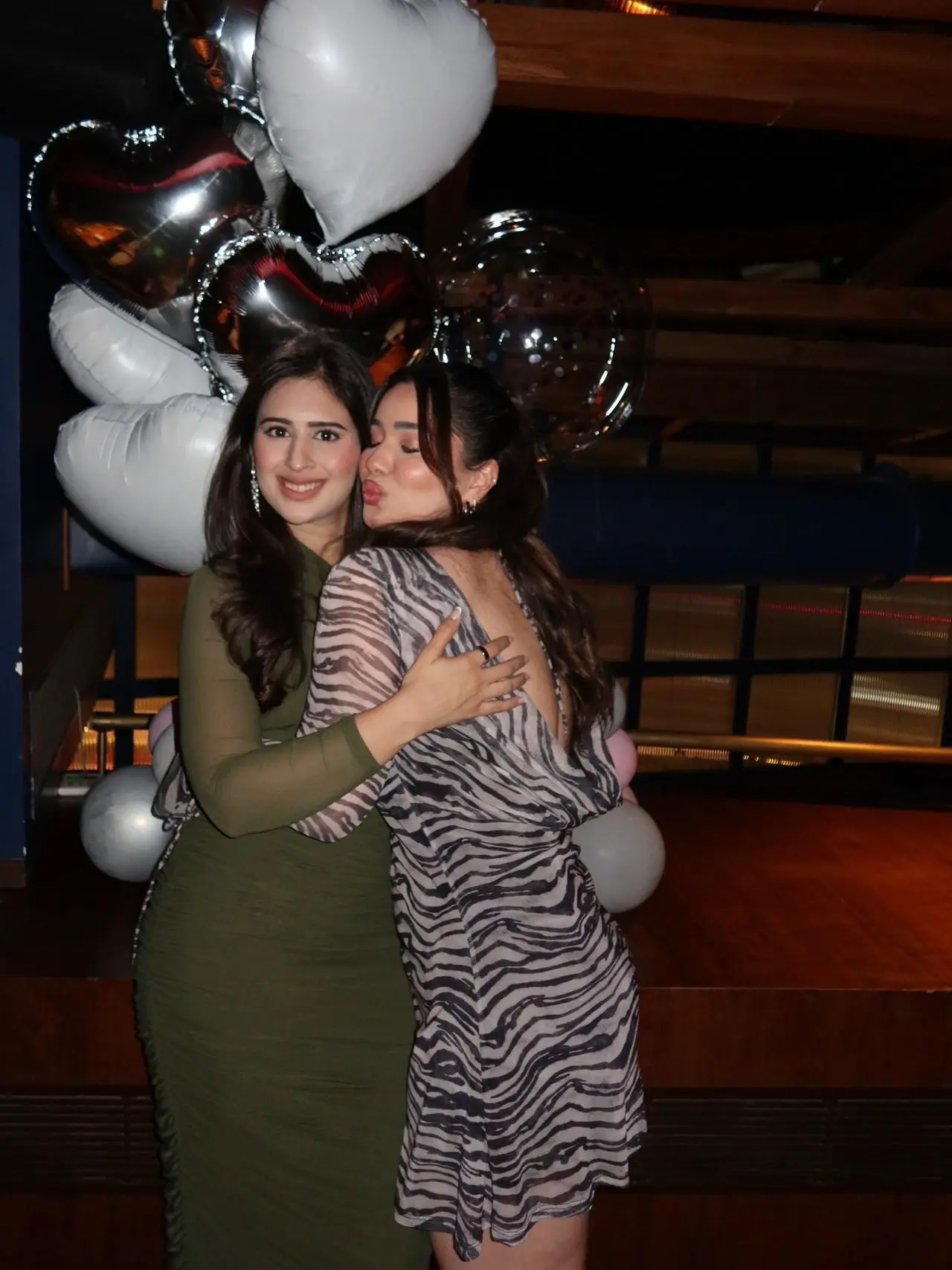 She was seen striking a goofy pose while hugging Saaniya in one of the pictures, showing their adorable bond.