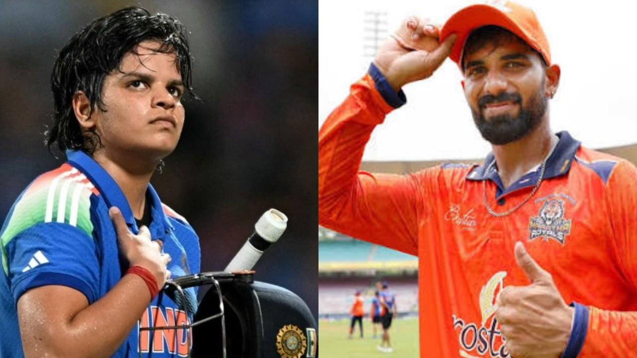 Shafali Verma and Chinmay Sutar (Pic: ANI)