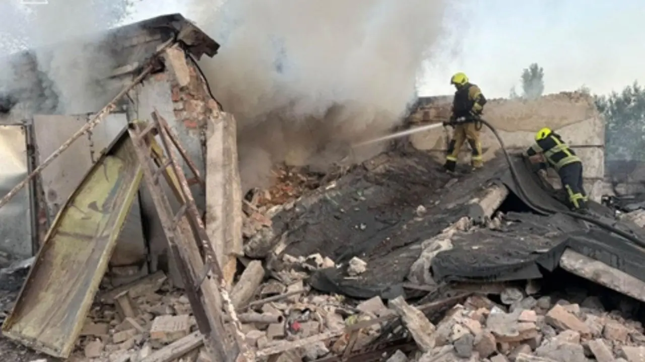Russia launches massive missile and drone attack on Ukraine; 11 killed Photograph taken and released by Ukraine's State Emergency Service on October 7, 2026 shows rescuers working on a civilian infrastructure site in Kyiv following a Russian missile strike on October 7, 2026, amid the Russian invasion of Ukraine. PIC/AFP