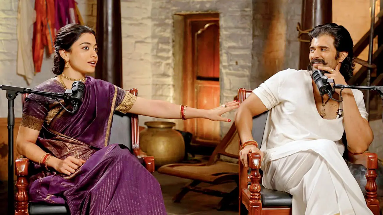ViRash and the optics of love Rashmika Mandanna and Vijay Deverakonda, whose recent interview has gone viral. Pic/Youtube/@shubhankarmishraofficial