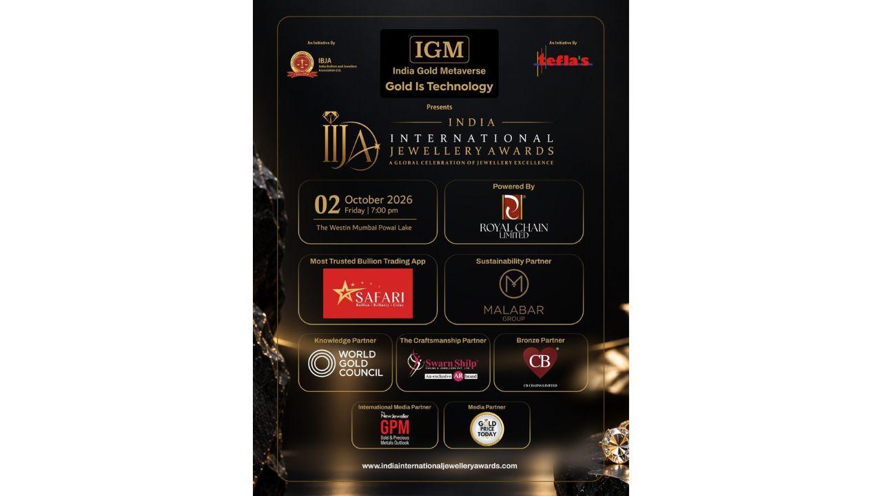 IBJA and Tefla’s Announce India International Jewellery Awards 2026 in Mumbai India International Jewellery Awards 2026