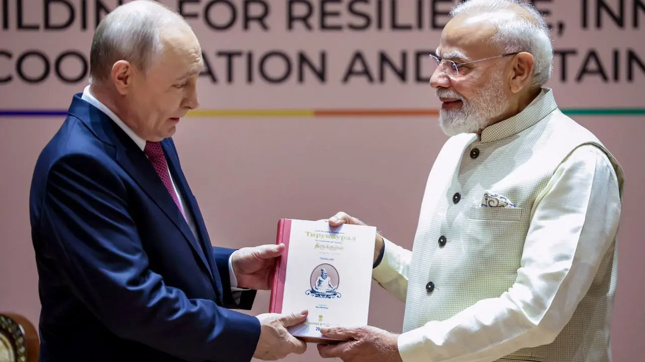 IN PHOTOS: PM Modi interacts with Putin ahead of 18th BRICS Summit PM Modi on Friday interacted with Russian President Vladimir Putin ahead of the 18th BRICS Summit, which India is hosting in New Delhi