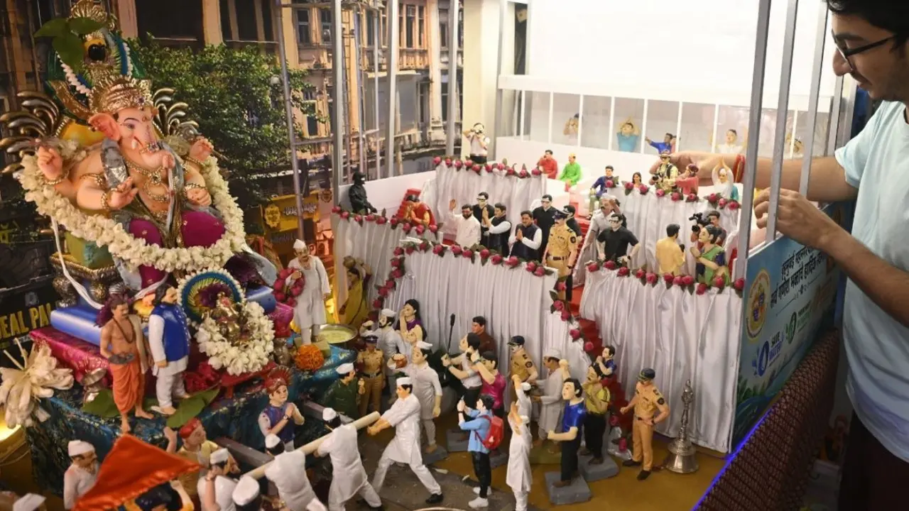 IN PICS | Ganeshotsav 2026: Creative themes add colour to celebrations in Mumbai Several Mumbaikars are giving the festival a personal touch by creating concept-based Ganpati decorations. Pics/Ashish Raje