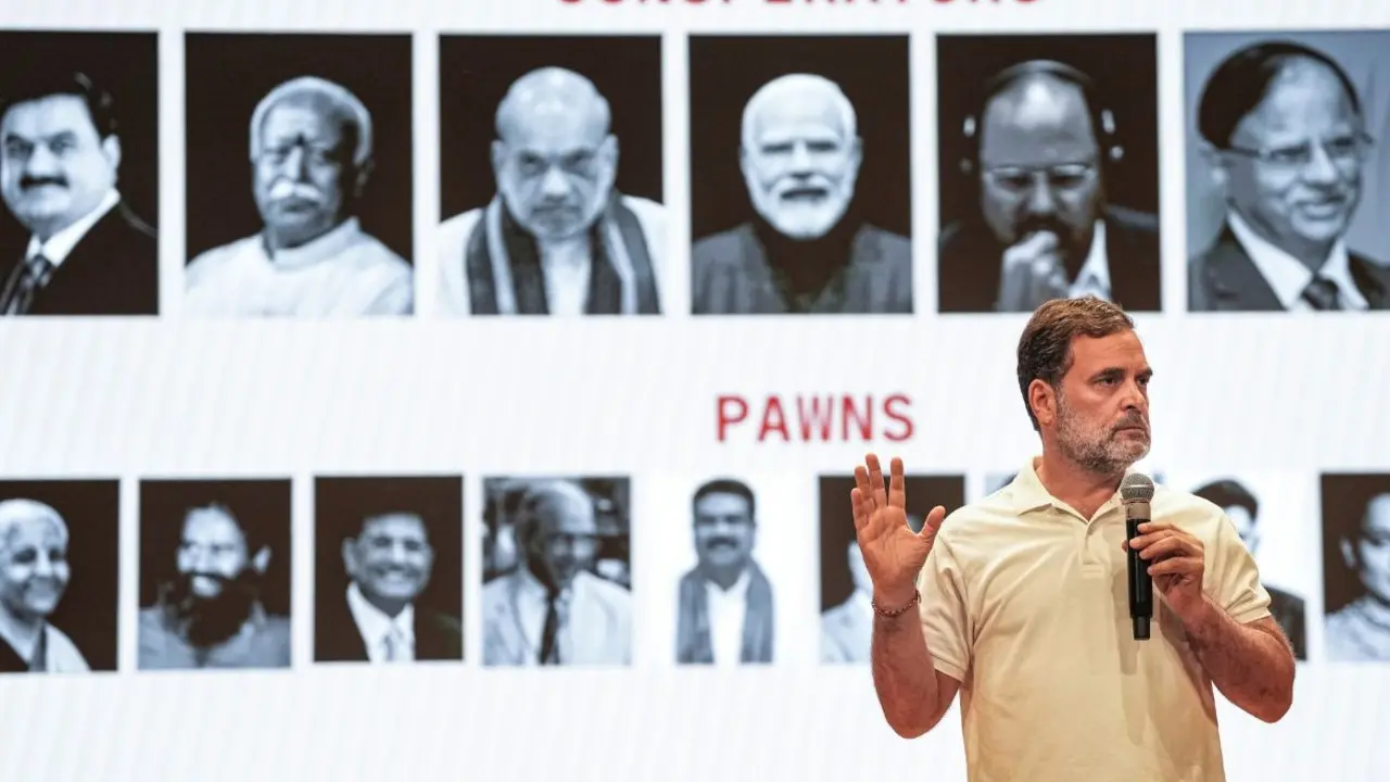 IN PHOTOS: Rahul Gandhi explains 'vote chori' allegations amid EC row Rahul Gandhi on Thursday, launched a sharp attack on CEC Gyanesh Kumar and the Bharatiya Janata Party (BJP)-led Government