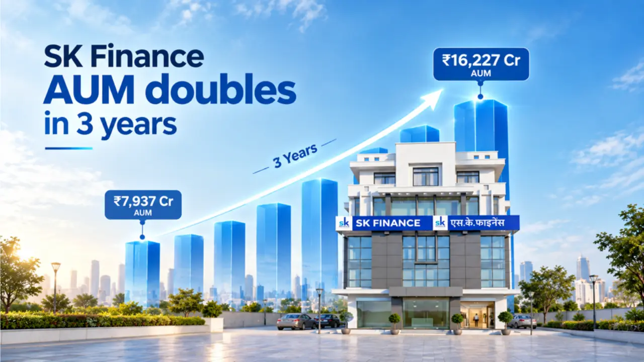 SK Finance’s AUM Doubles from Rs 7,937 Crore to Rs 16,227 Crore in Three Years: Inside the Rural and Semi-Urban Lending Engine Driving India's NBFC Growth SK Finance