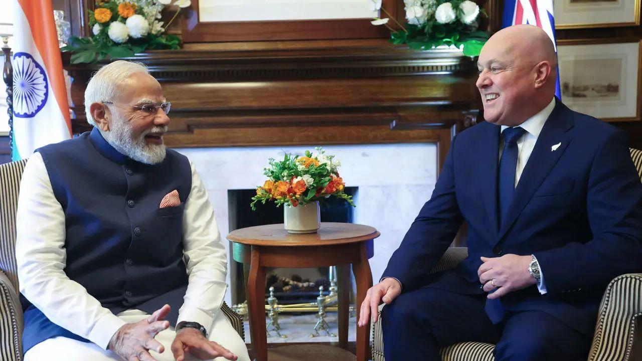 India-New Zealand FTA to come into force on October 20, 2026: Piyush Goyal Prime Minister Narendra Modi and New Zealand Prime Minister Christopher Luxon. File pic
