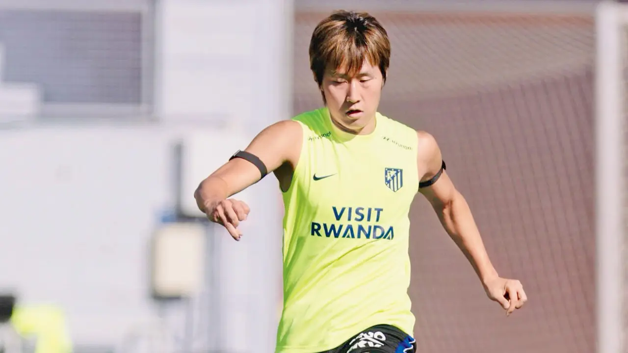 Atletico boss Simeone wary of Real’s counter-attacks Atletico Madrid’s Lee Kang-In during a training session recently. Pic/Atletico’s Instagram