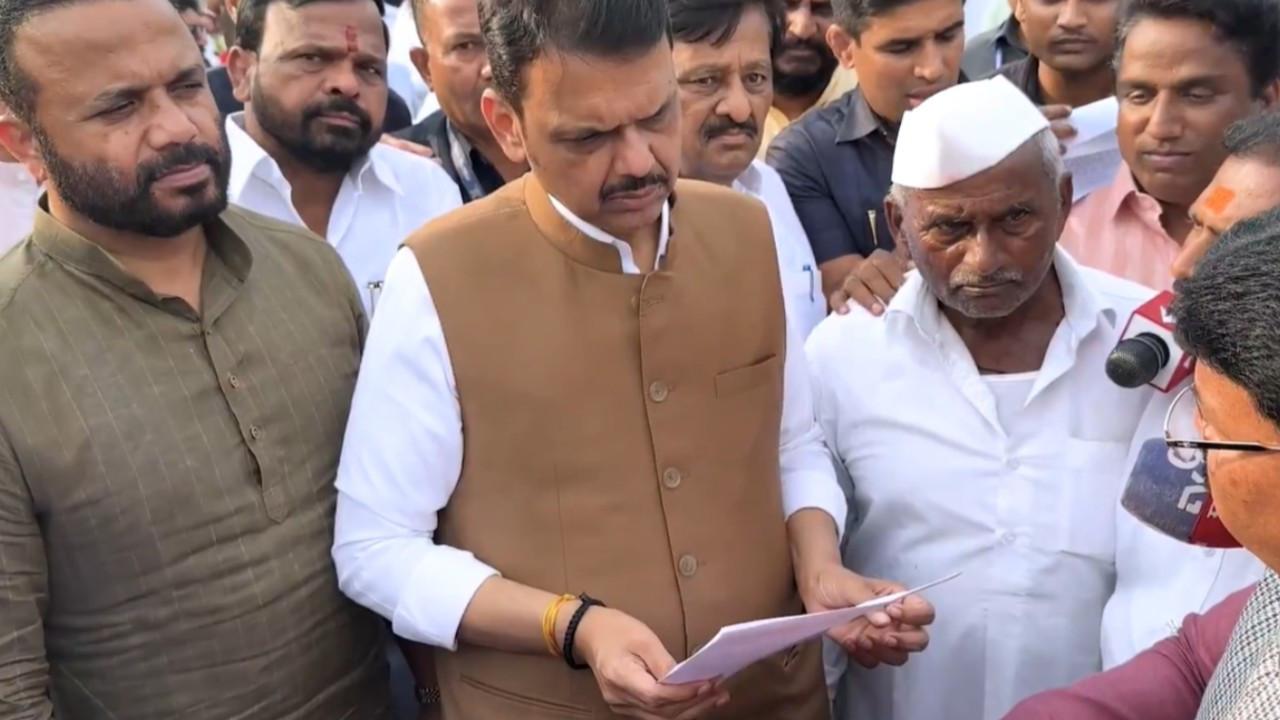 IN PHOTOS: CM Fadnavis visits Latur, Dharashiv as drought-like situation worsens Fadnavis said the rainfall deficit had severely affected crops, particularly soybean, and warned that the situation could also lead to shortages of drinking water and fodder. Pics/X (@CMOMaharashtra)