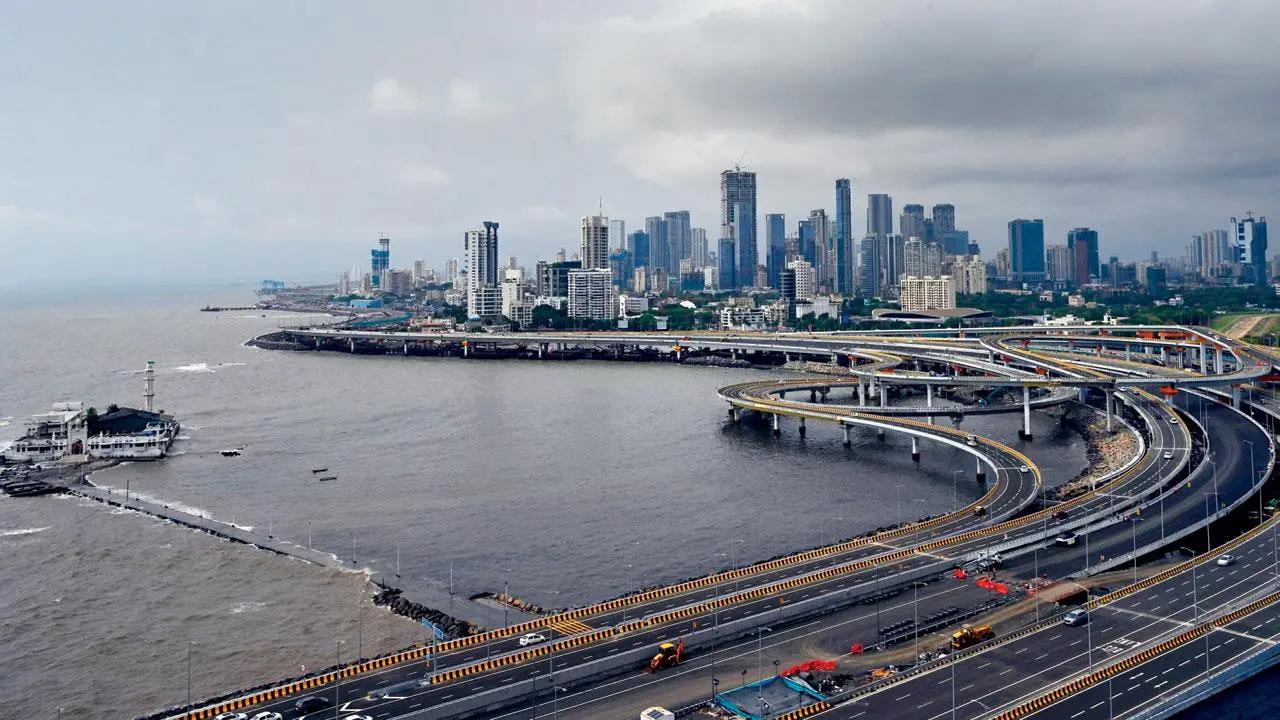 Three killed, one critical after BMW crashes on Mumbai Coastal Road File Photo