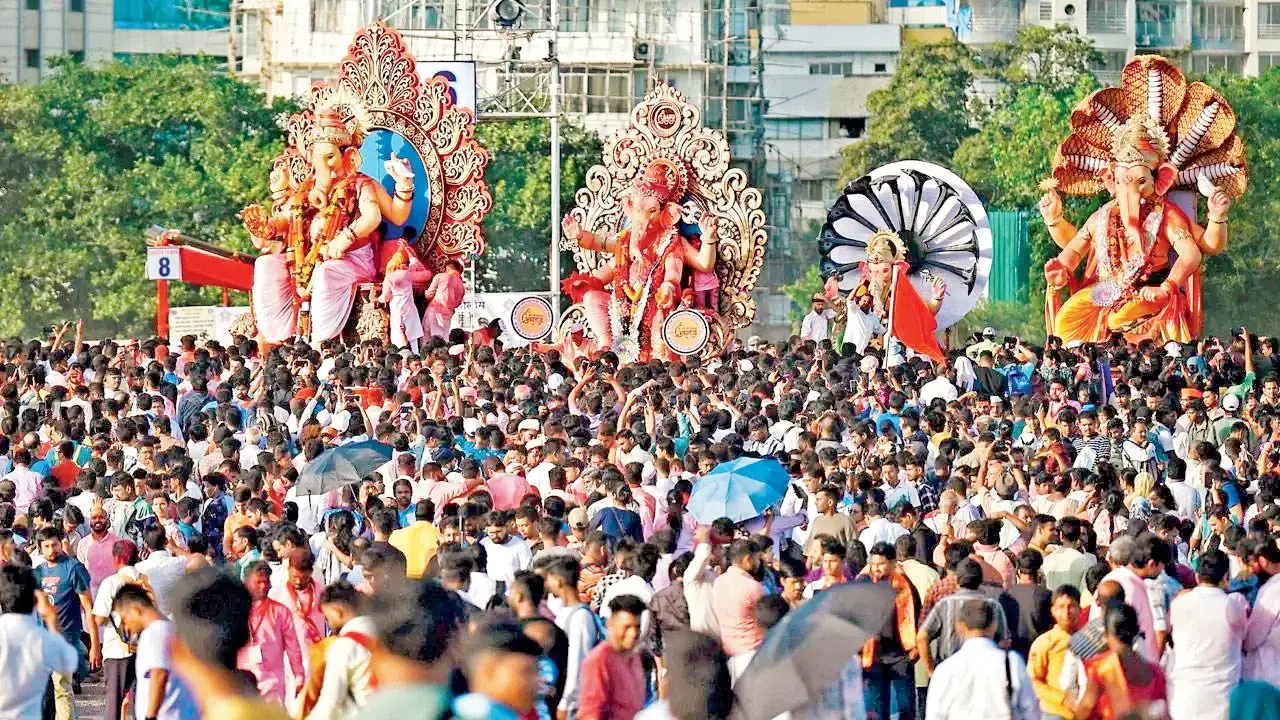 Ganeshotsav 2026: How the changing skyline has created a void in South Mumbai In Girgaon, Kalbadevi, Bhuleshwar, and parts of Byculla, Ganpati celebrations once spilled out of chawls and into narrow lanes. File Pic/Sayyed Sameer Abedi