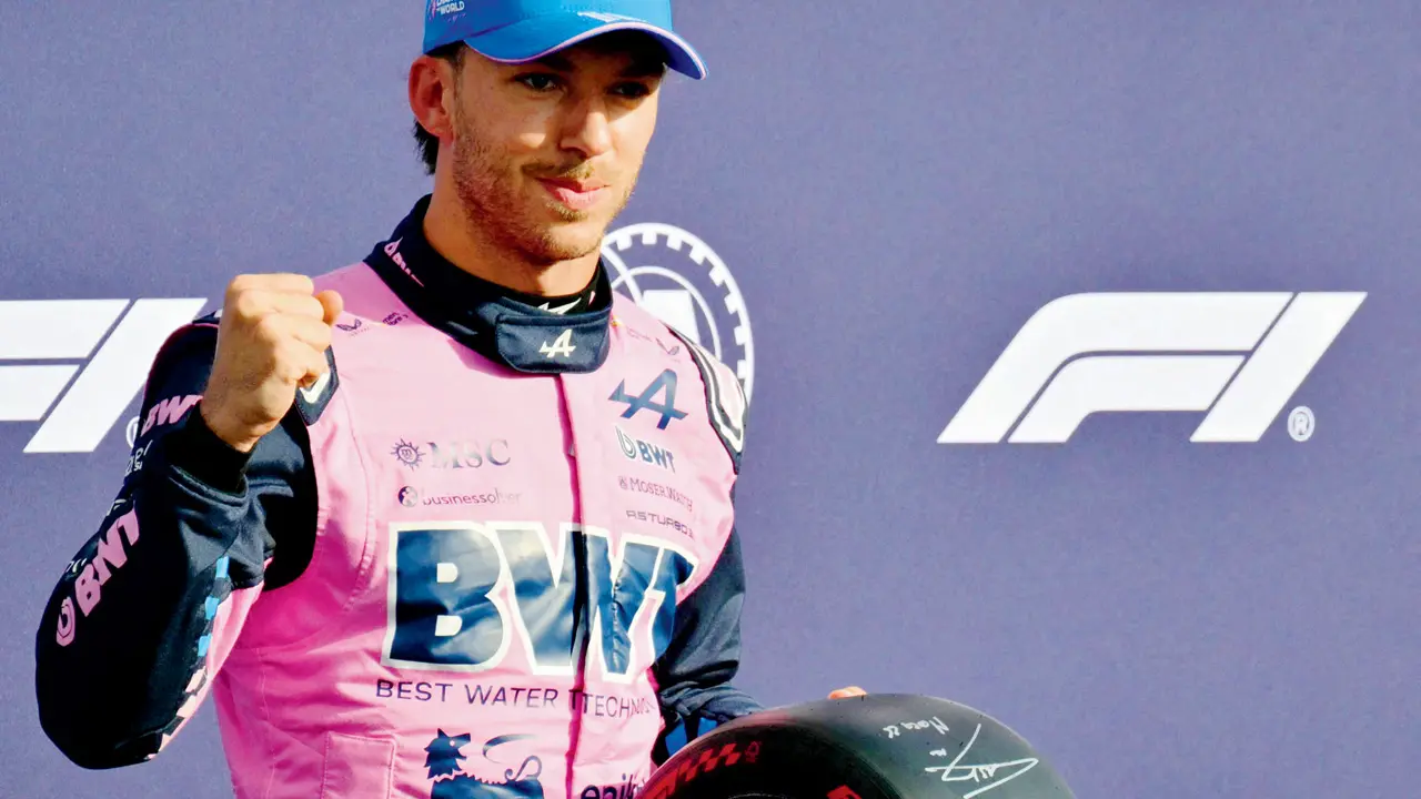 Formula One: Alpine’s Pierre Gasly on pole for Italian GP Pierre Gasly with the pole position award on Sunday. Pic/AFP