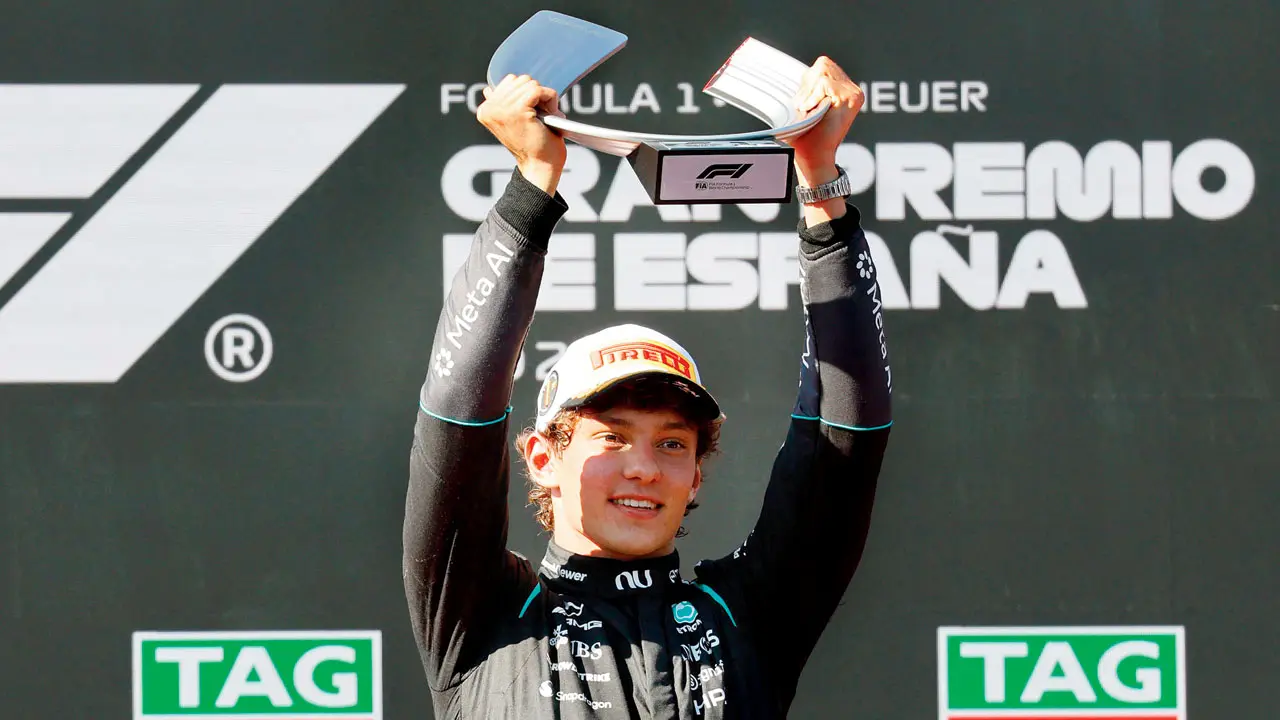 Formula One | This win doesn’t feel as good as my other ones: Kimi Antonelli Kimi Antonelli with the winner’s trophy in Madrid on Sunday