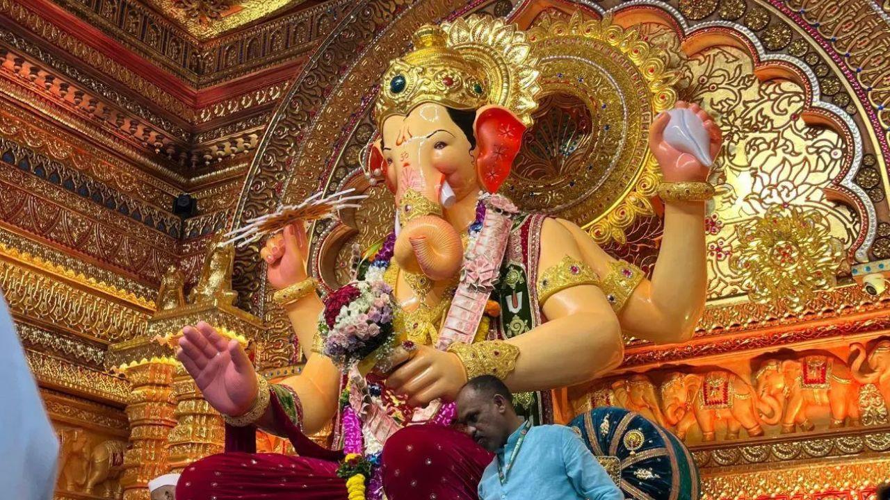 Mumbai Ganeshotsav 2026 LIVE Updates: Lalbaugcha Raja adorned in festive attire File pic