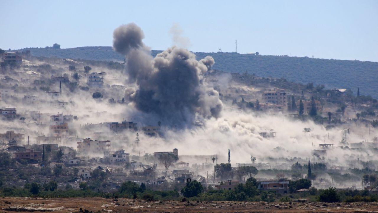 West Asia conflict: Israeli strike kills one in southern Lebanon Smoke rises from the site of an Israeli strike that targeted the al-Mansouri village in Lebanon on Wednesday. PIC/AFP