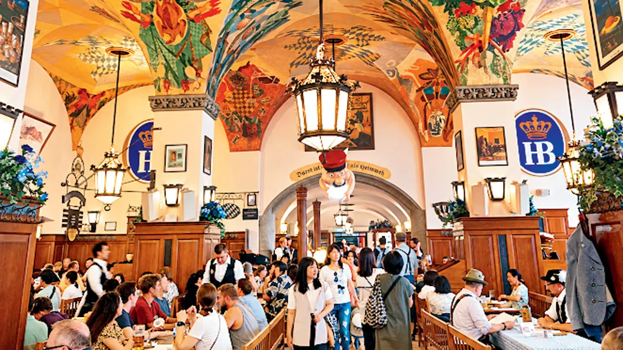Oktoberfest 2026: Explore delicious food and drink this season People celebrate Oktoberfest at Hofbräuhaus in Munich. Pics/Special Arrangement; Instagram