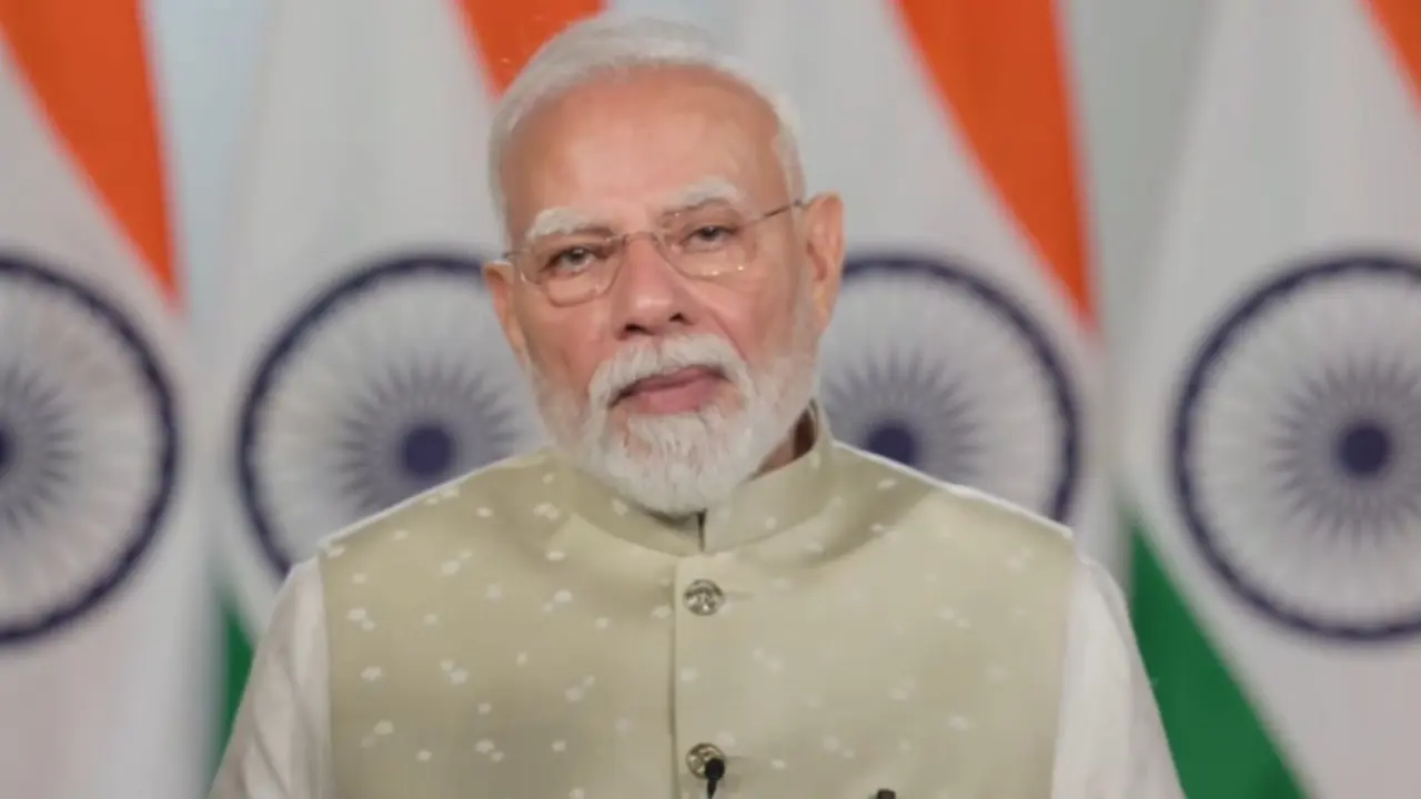 India achieved 7.8 per cent growth despite wars, instability: PM Modi Prime Minister Narendra Modi. Pic/PTI