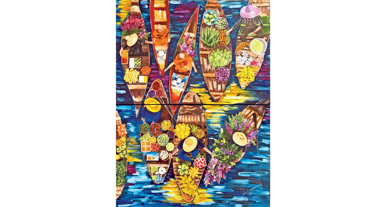 Canvas art by artist Shaleen Multani