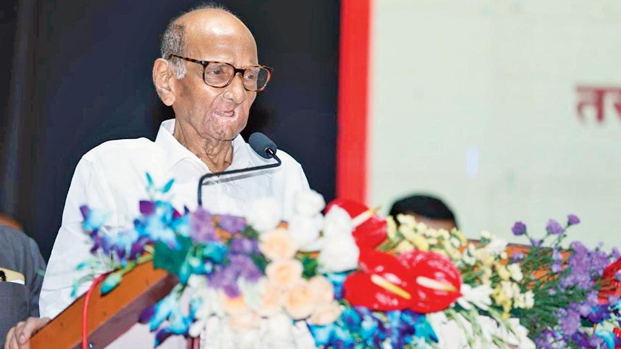 Economy in a tight spot, but government ignoring real problems: Sharad Pawar NCP-SP chief Sharad Pawar addresses a rally. PIC/X/@PawarSpeaks