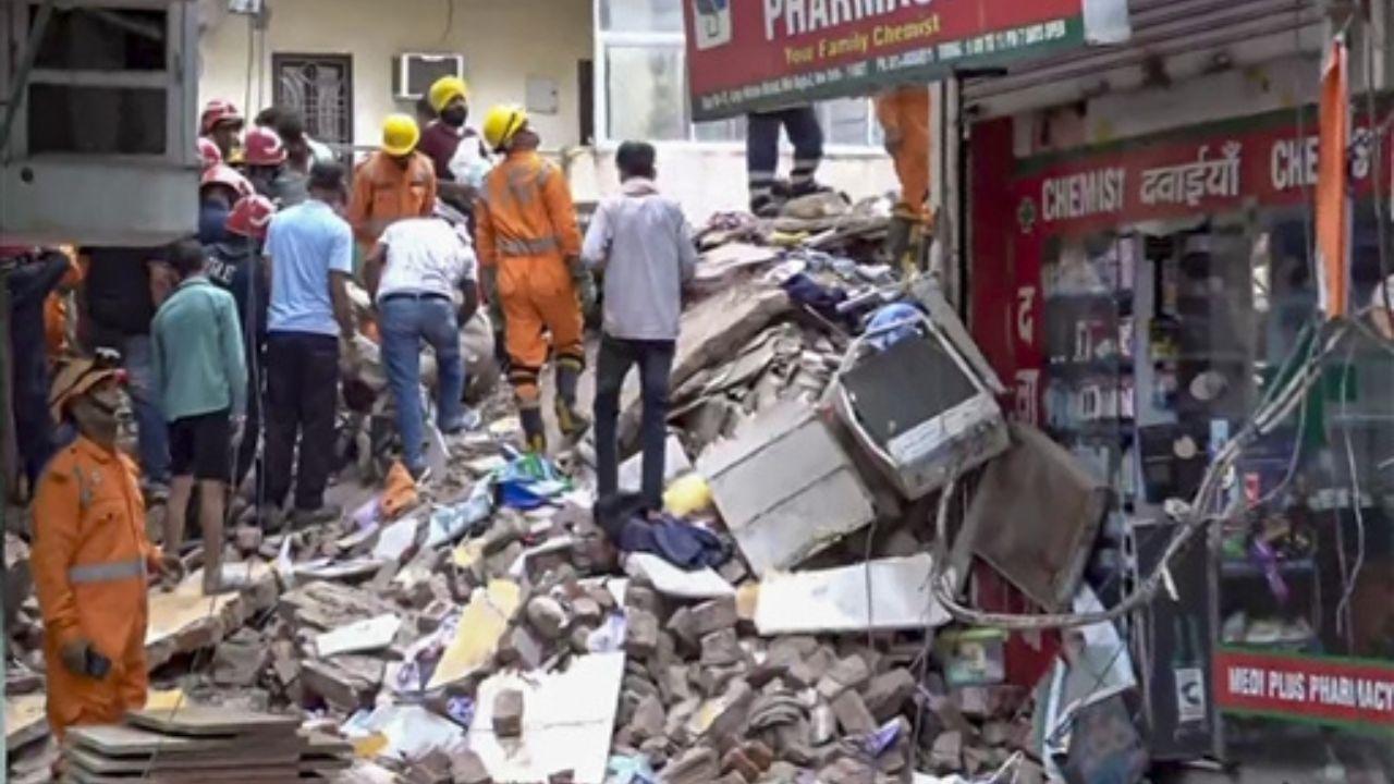 Delhi building collapse: NDRF joins rescue operations as several remain trapped
