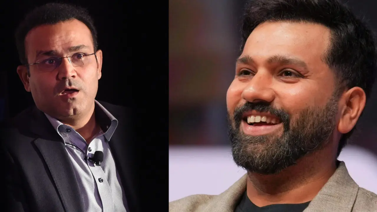 Virender Sehwag to Rohit Sharma: Cricketers who debuted in reality TV as hosts Virender Sehwag and Rohit Sharma (Pictures via AFP and Instagram)