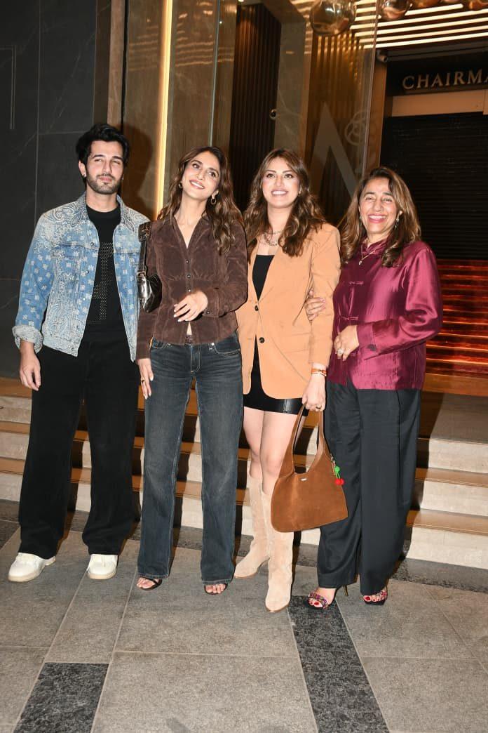 Vaani Kapoor, Aditya Seal and Anushka Ranjan were spotted in Bandra, making a stylish appearance during their city outing.